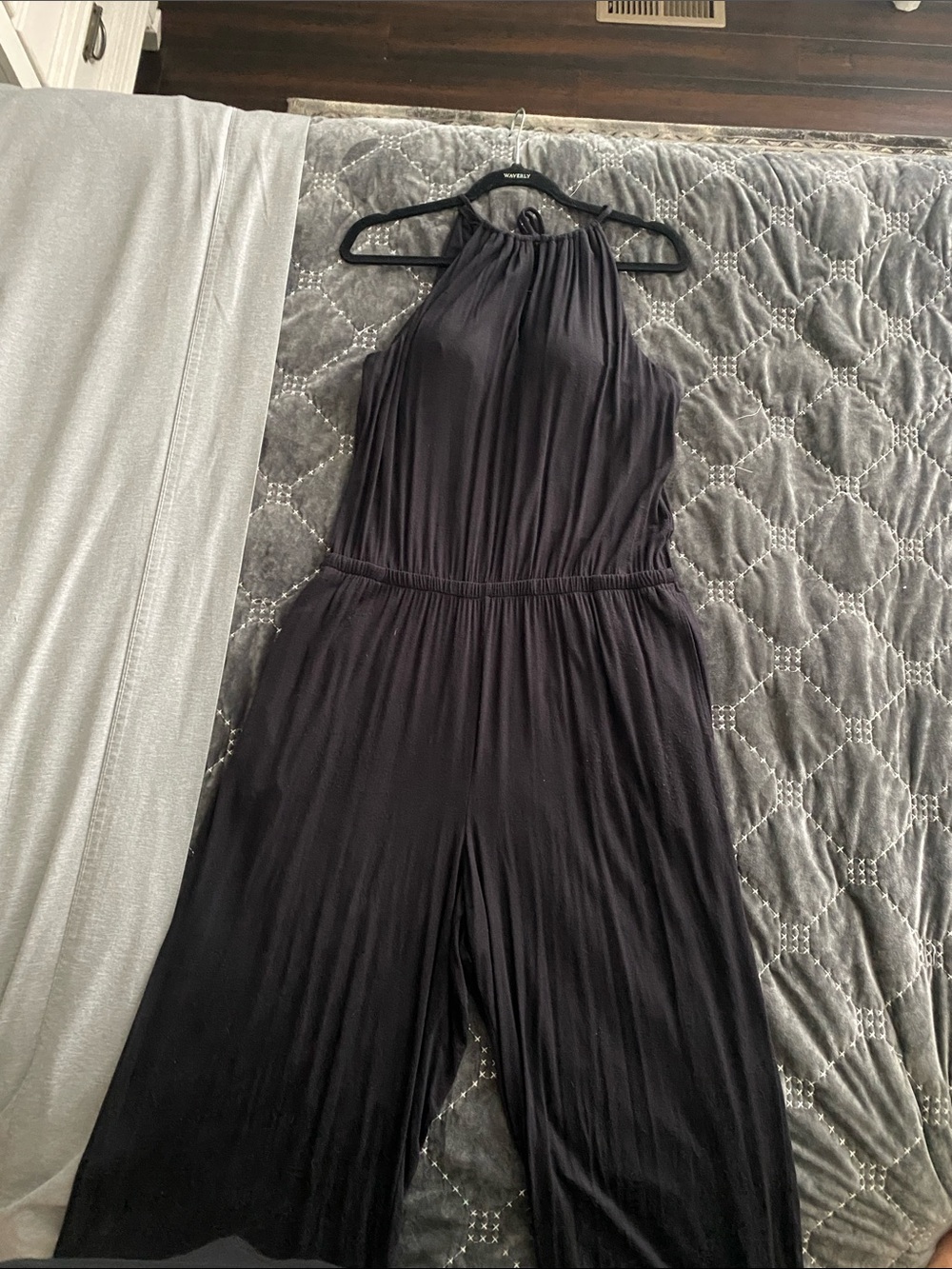 Soma Black Halter-Neck Wide-Leg Jumpsuit